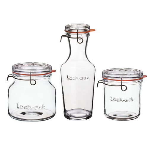 Luigi Bormioli - Lock Eat - Jar Set (Set of 3) - Limolin 