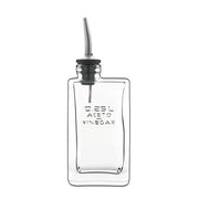 Luigi Bormioli – Optima Vinegar Bottle with Silicone / Stainless Steel Pourer | 25 cl – product view