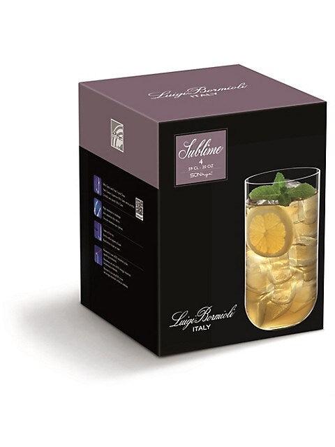 Luigi Bormioli - SUBLIME 20 OZ BEVERAGE DRINKING GLASSES (SET of 4) - Limolin 