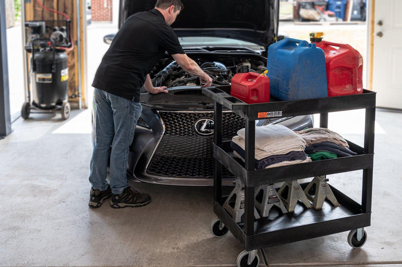 Luxor - 32" x 18" Tub Cart - Three Shelves - Limolin 