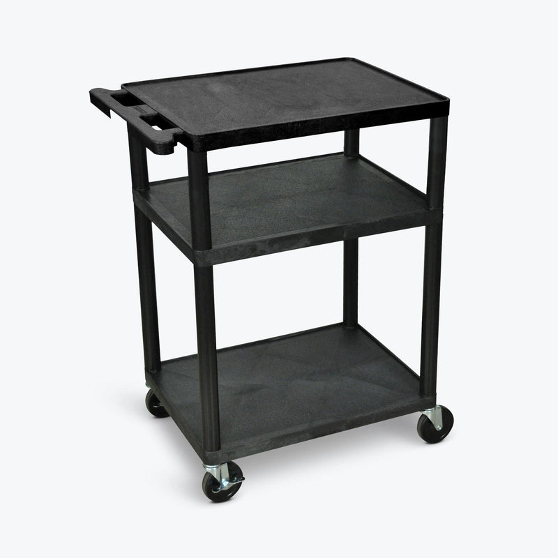 Luxor - 4"H AV Cart - Three Shelves - Limolin 
