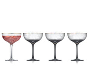 Lyngby - Palermo Cocktail Glass Gold 4/St 315ml/105oz - Limolin 