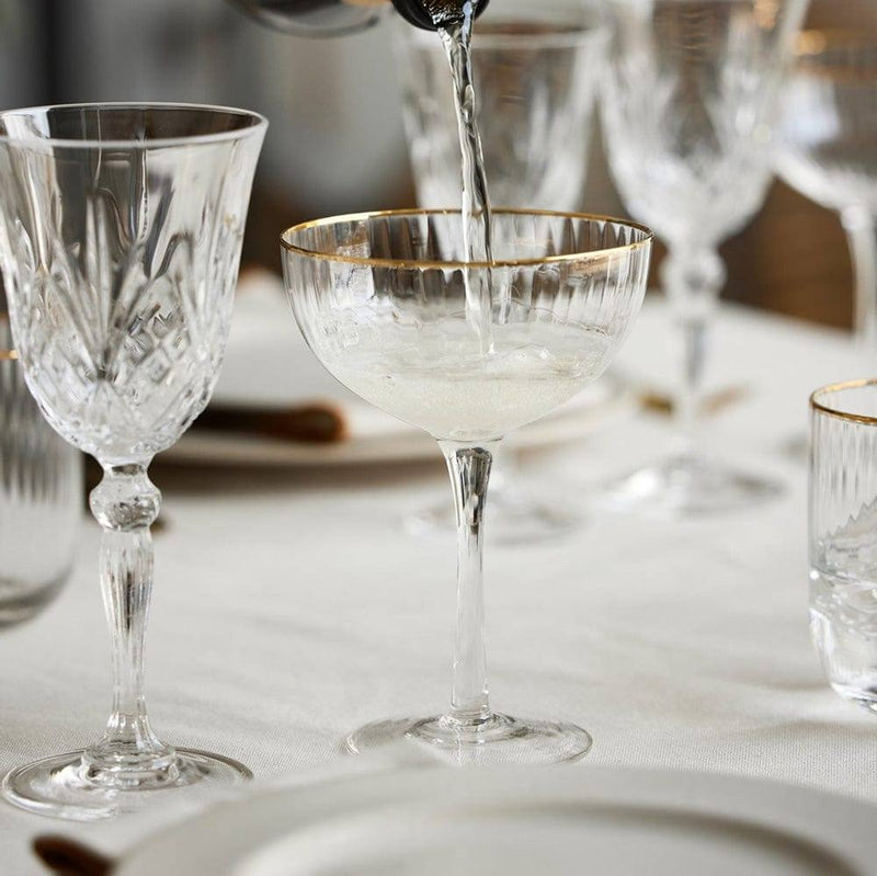 Lyngby - Palermo Cocktail Glass Gold 4/St 315ml/105oz - Limolin 