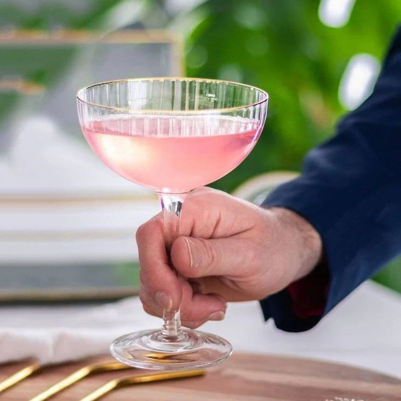 Lyngby - Palermo Cocktail Glass Gold 4/St 315ml/105oz - Limolin 