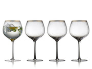 Lyngby - Palermo Gin & Tonic Glass Gold 4/St 650ml/22oz - Limolin 