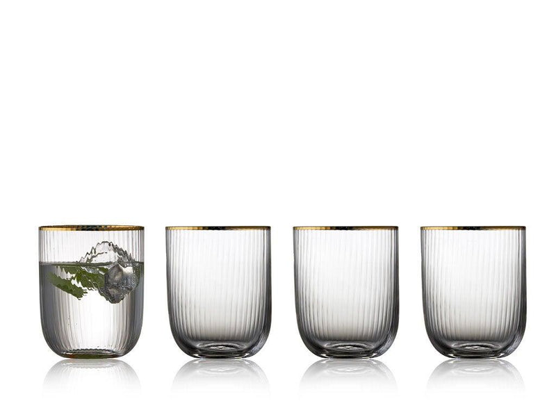 Lyngby - Palermo Tumbler Gold 4/St 350ml/12oz - Limolin 