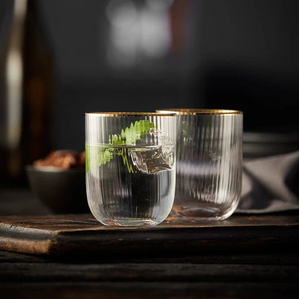 Lyngby - Palermo Tumbler Gold 4/St 350ml/12oz - Limolin 