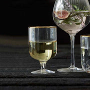 Lyngby - Palermo Wine Glass Gold 4/St 300ml/10oz - Limolin 