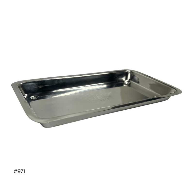 MBI - 971 Instrument Tray | 7.5 × 4 in / 19.1 × 10.2 cm – Instrument tray side view