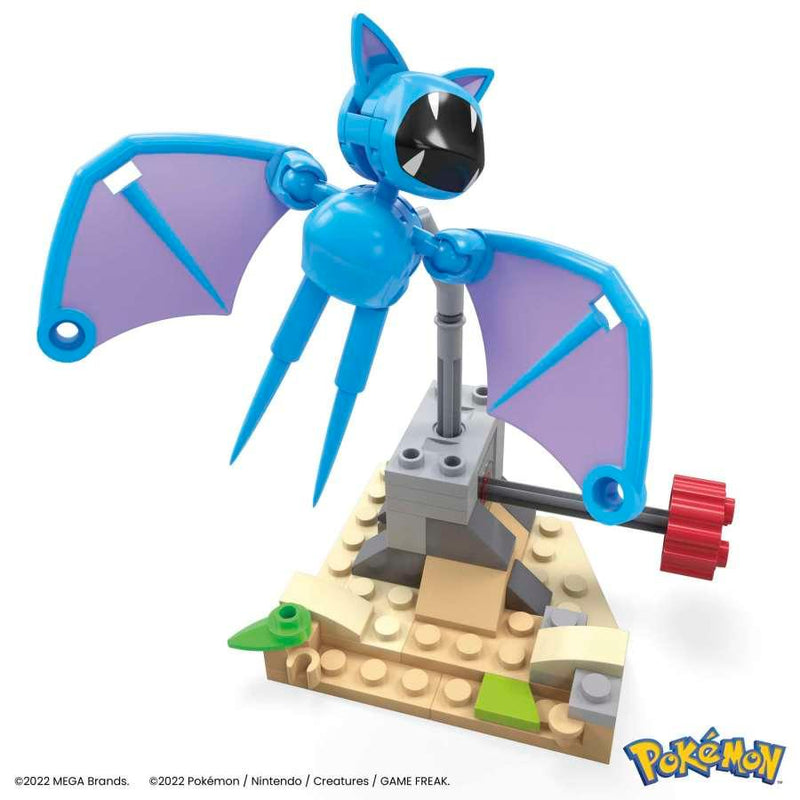 MEGA - Pokemon - Building Toy Kit Zubat's Midnight Flight (61 Pieces) For Kids - Limolin 