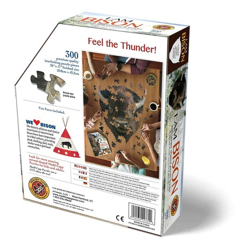 Madd Capp Puzzles - I Am Bison (300-Piece Puzzle) - Limolin 