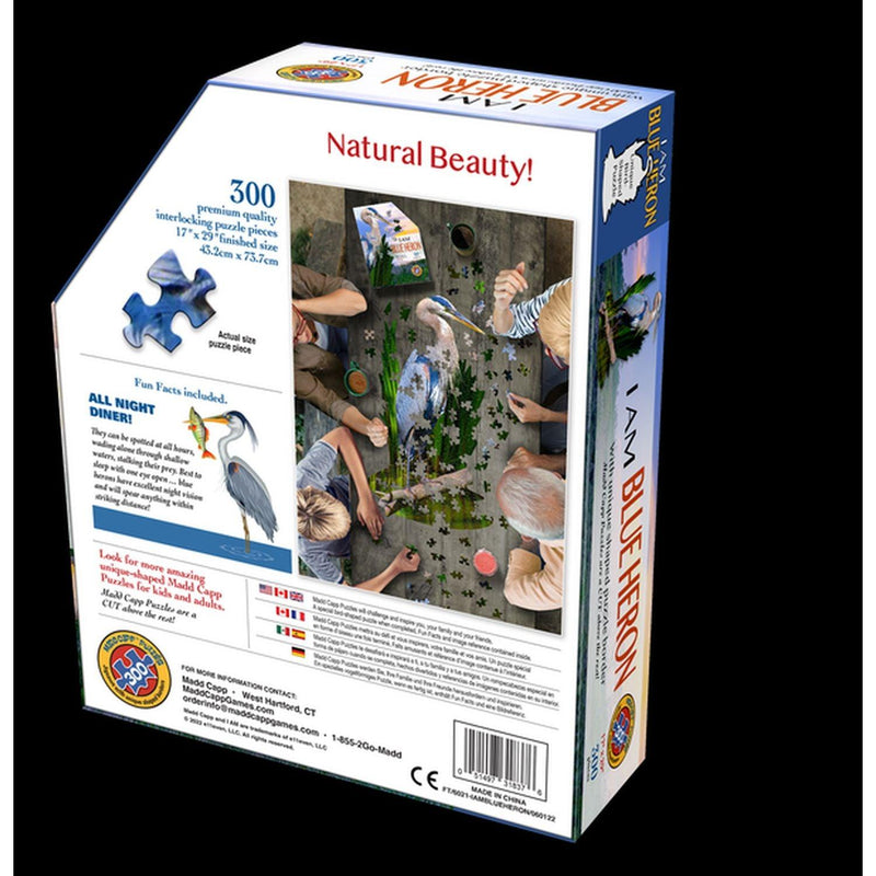 Madd Capp Puzzles - I Am Blue Heron (300 Pc) - Limolin 