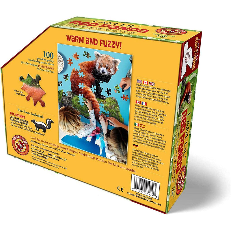 Madd Capp Puzzles - I Am Lil Red Panda (100-Piece Puzzle) - Limolin 