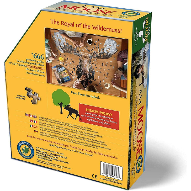 Madd Capp Puzzles - I Am Moose (700-Piece Puzzle) - Limolin 