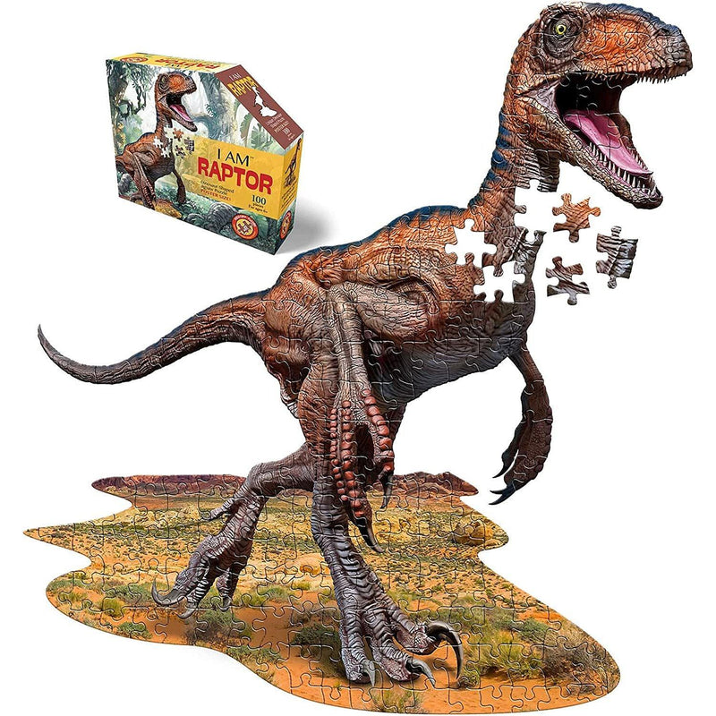 Madd Capp Puzzles - I Am Raptor (100-Piece Puzzle) - Limolin 