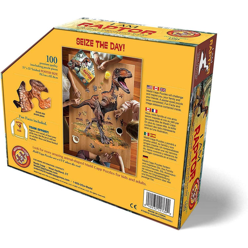 Madd Capp Puzzles - I Am Raptor (100-Piece Puzzle) - Limolin 