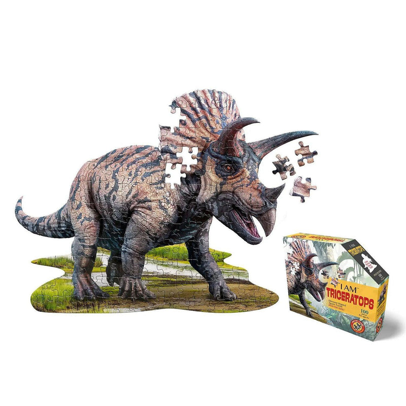 Madd Capp Puzzles - I Am Triceratops (100-Piece Puzzle) - Limolin 