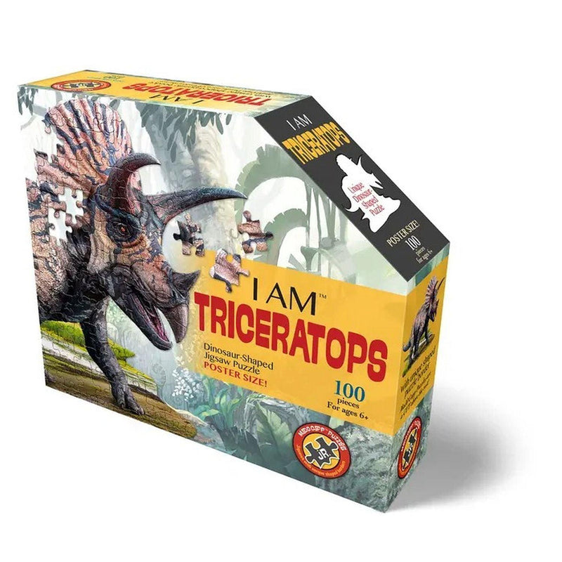 Madd Capp Puzzles - I Am Triceratops (100-Piece Puzzle) - Limolin 