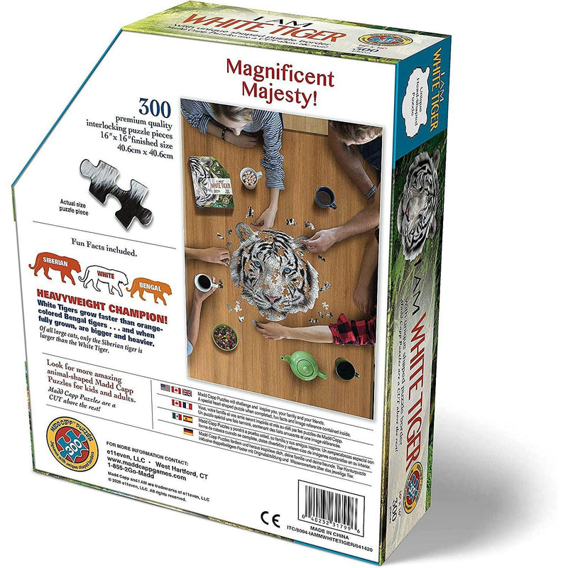 Madd Capp Puzzles - I Am White Tiger (300-Piece Puzzle) - Limolin 