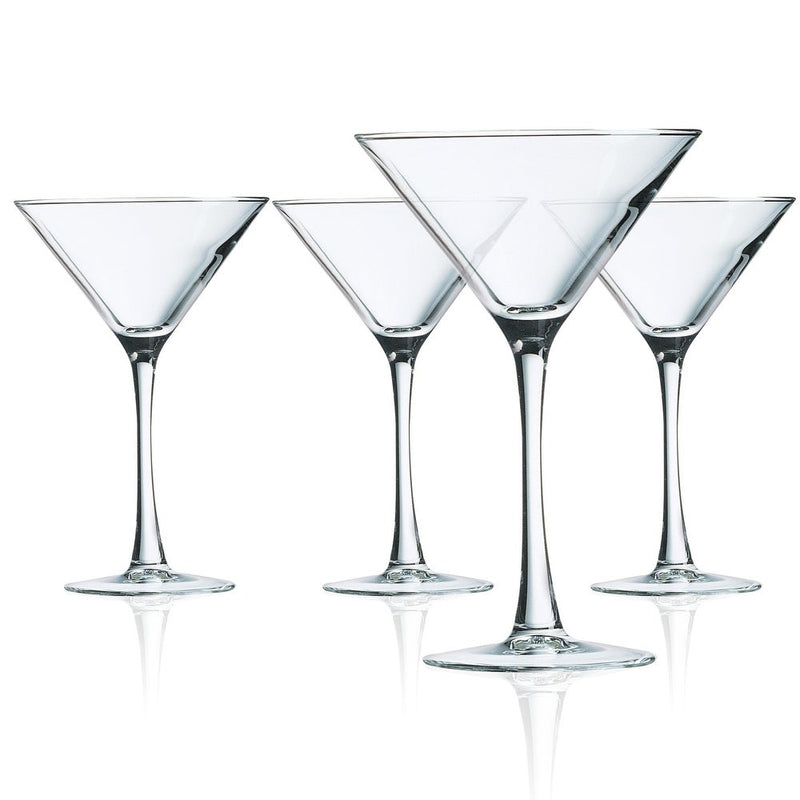 Luminarc Cachet Martini Glasses, 10 oz, 4-Piece Set