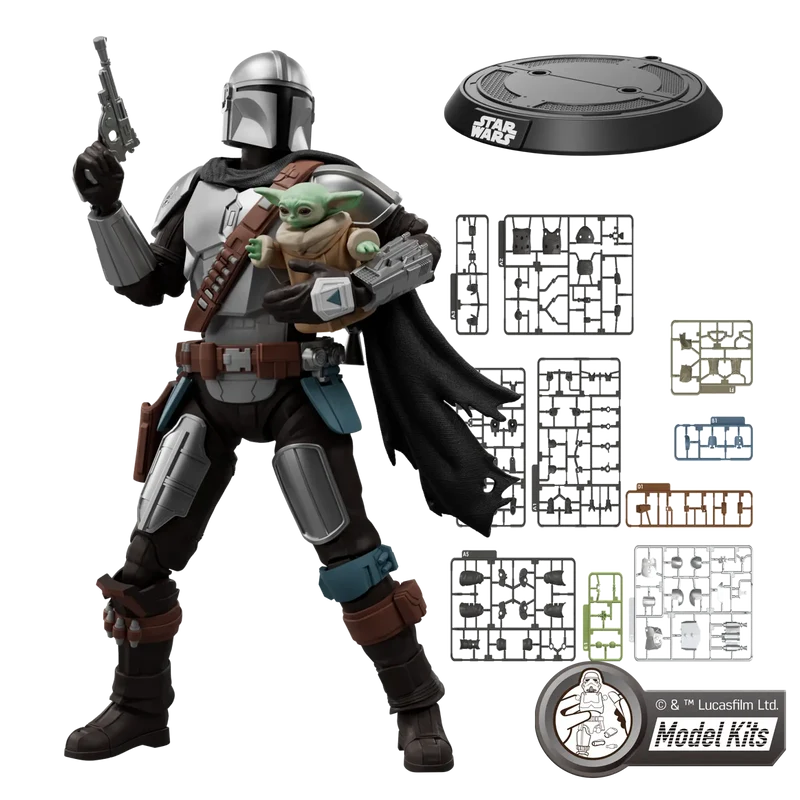 BLOKEES - STAR WARS: THE MANDALORIAN & GROGU™ CHAMPION CLASS 05 DIN DJARIN™ & GROGU™ MODEL KITS | BLOKEES