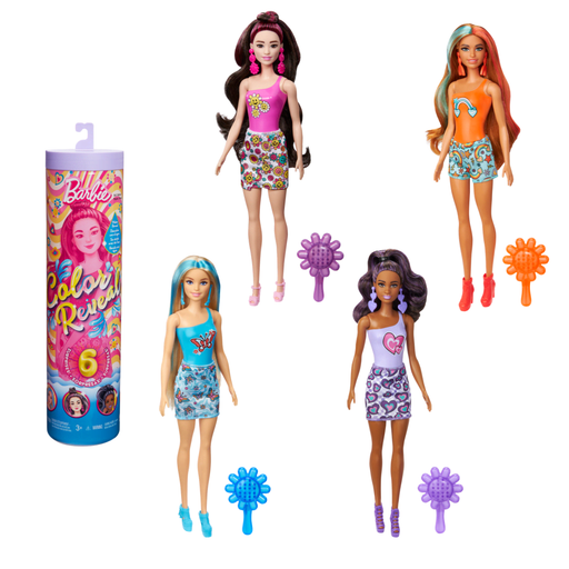 Mattel - Barbie - Color Reveal - Rainbow Groovy Series - Assorted - Limolin 