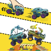 Mattel - MEGA BLOCKS - Hot Wheels Monster Trucks Snc Mega Wrex Boneyard Stunt Course - Limolin 
