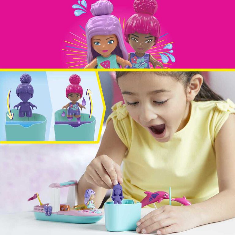 Mattel - MEGA CONSTRUX - BARBIE COLOR REVEAL DOLPHIN EXPLORATION - Limolin 