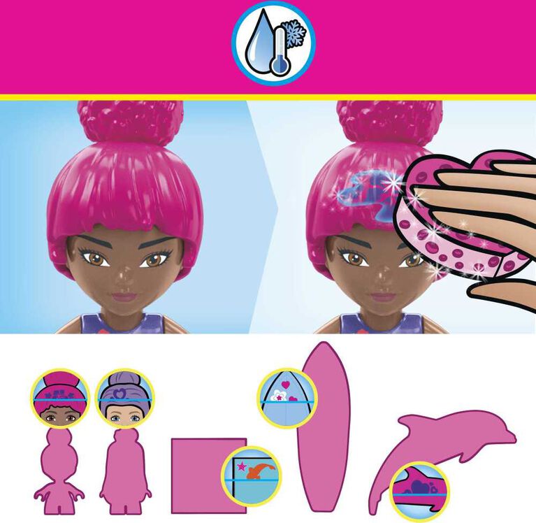 Mattel - MEGA CONSTRUX - BARBIE COLOR REVEAL DOLPHIN EXPLORATION - Limolin 