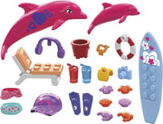 Mattel - MEGA CONSTRUX - BARBIE COLOR REVEAL DOLPHIN EXPLORATION - Limolin 