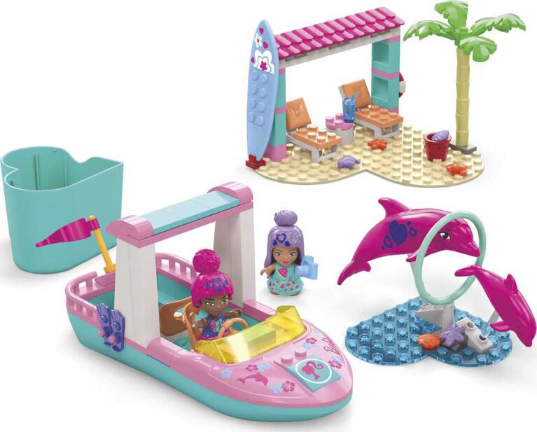 Mattel - MEGA CONSTRUX - BARBIE COLOR REVEAL DOLPHIN EXPLORATION - Limolin 