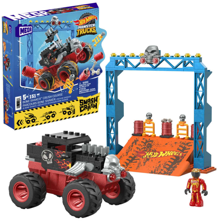 Mattel - MEGA CONSTRUX - HOT WHEELS SMASH n' CRASH BONE SHAKER PLAYSET - Limolin 