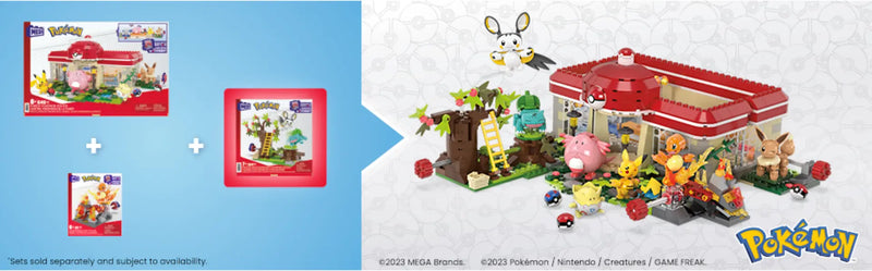 Mattel - MEGA CONSTRUX - POKEMON - EMOLGA & BULBASAUR - Limolin 