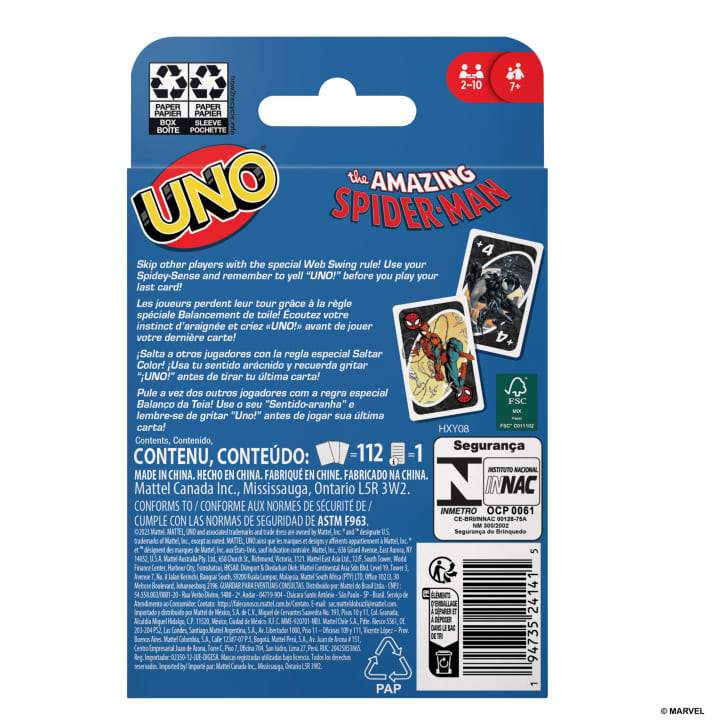 Mattel - Uno - Spiderman - Limolin 