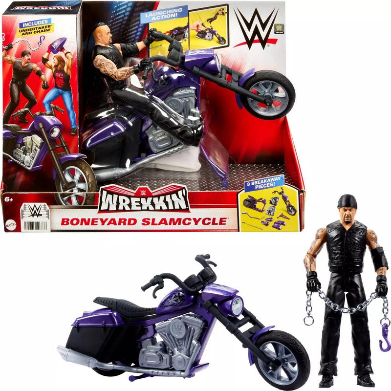 Mattel - WWE - Wrekkin Boneyard Slam-Cycle (Undertaker) - Limolin 