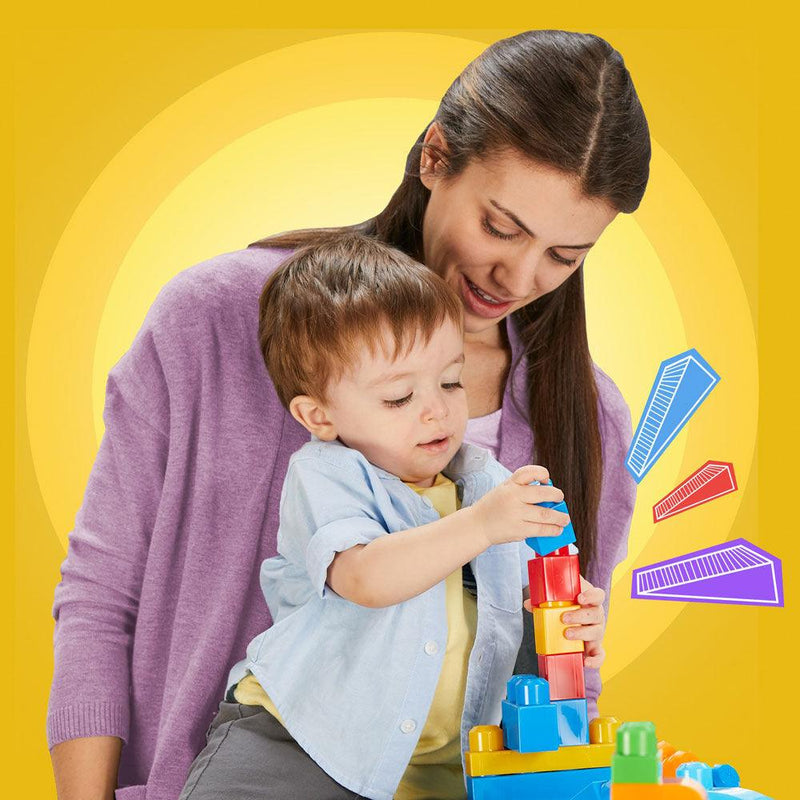Mega Toys - 80Pc - First Builders ( Classic + Pastel ) Assorted - Limolin 