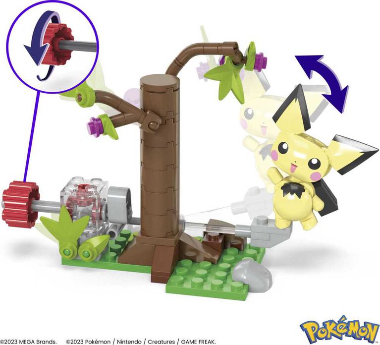 Mega Toys - Pokemon - Building Toy Kit, Pichu's Forest - Limolin 