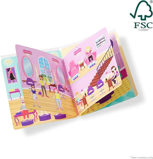 Melissa & Doug - Deluxe Puffy Sticker Album - Day of Glamour (8L) - Limolin 