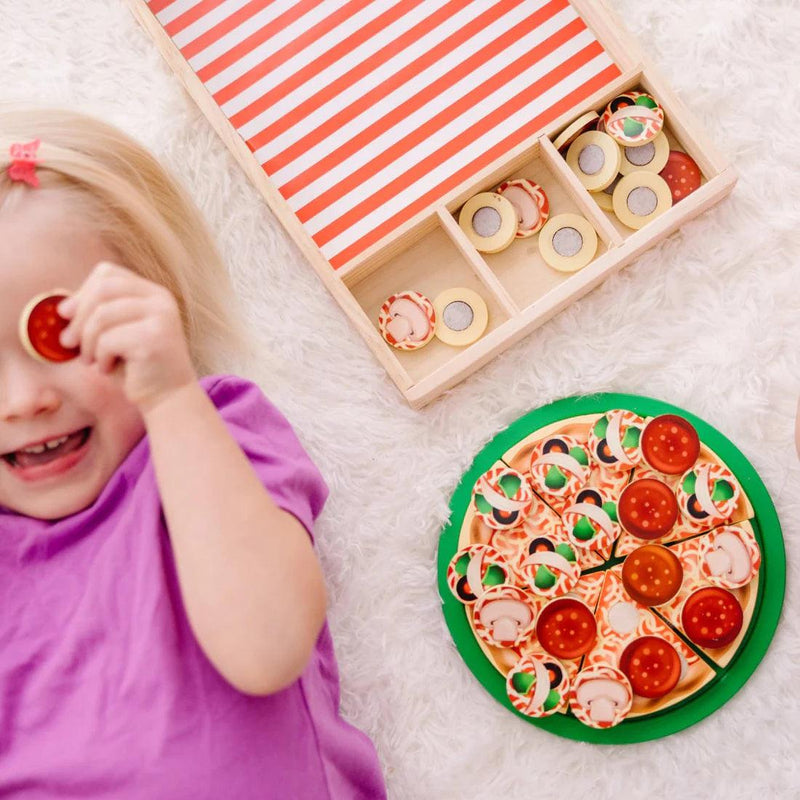 Melissa & Doug - Pizza Party Wooden Set - Limolin 
