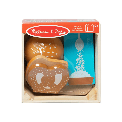 Melissa & Doug - Wooden Food Groups Play Set - Grains - Limolin 