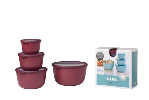 Mepal - Cirqula 4-Piece Deep Round Container - Limolin 