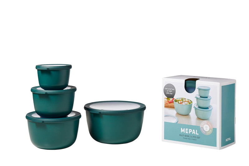 Mepal - Cirqula 4-Piece Deep Round Container - Limolin 