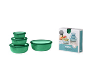 Mepal - Cirqula 4-Piece Round Shallow Container Set - Limolin 
