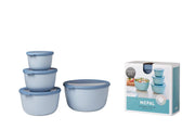 Mepal - Cirqula 4-Piece Round Shallow Container Set - Limolin 