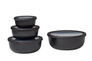 Mepal - Cirqula 4-Piece Round Shallow Container Set - Limolin 
