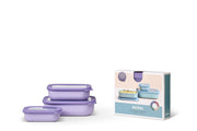 Mepal - Cirqula Multi-Bowl Low Rectangular 3-Part Set - Limolin 
