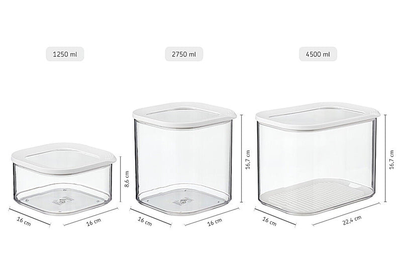 Mepal - Modula Square Storage Large | 2750 Ml / 93 Oz - Limolin 