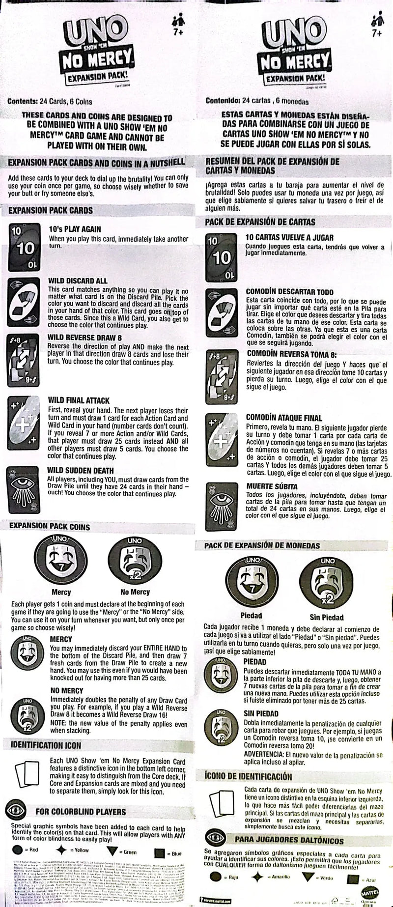 UNO - NO Mercy - Expansion Pack