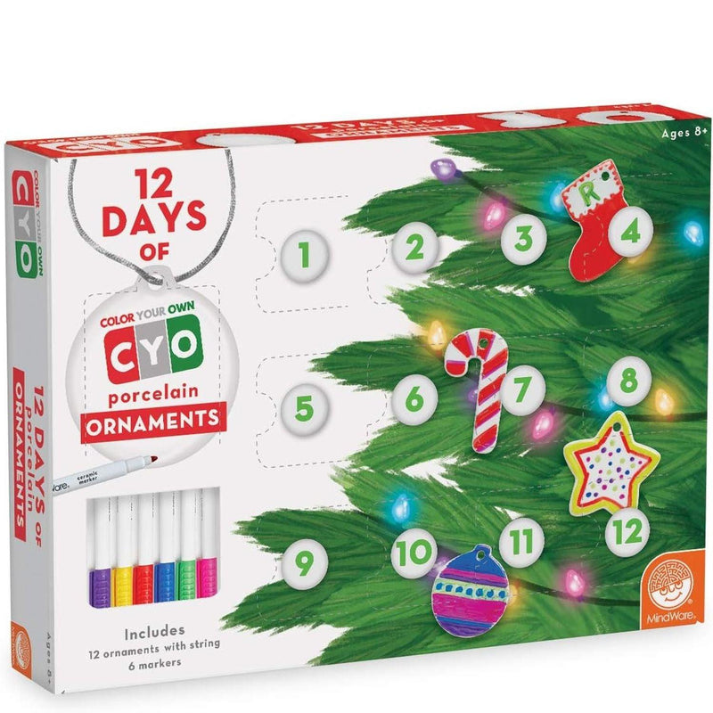 Mindware - Color Your Own 12 Days of Ornaments Toy - Limolin 