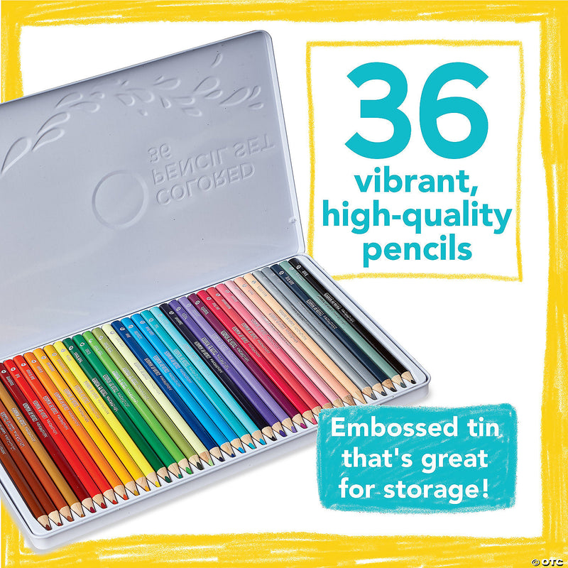 Mindware - Color by Number - Colored Pencils (Set of 36) - Limolin 